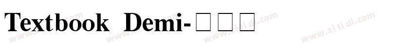 Textbook Demi字体转换